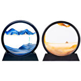 ASTRONOT KÜÇÜK - 7 inç  SULU CAM KUM SAATİ AYNA MODELİ 