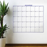 Aylık Planlayıcı Manyetik Duvar Stickerı Takvim Plan Çizelgesi 