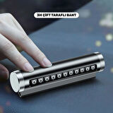 Alüminyum Kasa Siyah Renk Çevirmeli Araç Içi Telefon Numaratörü Park Oto Numaratörü 