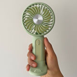 Masa Üstü Standlı USB ile Şarj Olabilen 3 Ayarlı Fan Modlu Çanta Tipi El Fanı (4490)