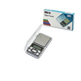 MİNİ=6X12CM HASSAS TARTI - TERAZİ 300GR/0.01GR ŞEFFAF PLS.KAPAKLI - PİLLİ= 2PCS İNCE (4490)