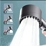 Yeni Nesil Çok Masajlı Fonksiyonlu Ayarlanabilir Arıtmalı Krom Kaplı Duş Başlığı El Duşu  