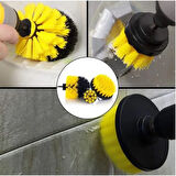 Matkap Ucuna Takılan 3&amp;apos;lü Fırça Temizlik Seti  