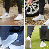 Silikon Ayakkabı Kılıfı Kaymaz Su Kir Geçirmez   L Beden Siyah (4490)