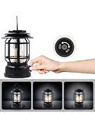 Bluetooth Hoparlör Özellikli Dimerli Led Kamp Lambası Hs66 (4490)