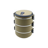 KAHVERENGİ 3LÜ SEFER TASI SAKLAMA KABI 1.8LT (4490)