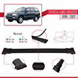 Toyota Land Cruiser 1998-2007 Arası ile Uyumlu FLY Model Ara Atkı Tavan Barı Siyah 2 Adet