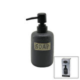 KISA ANTRASİT GRİ - MAT DESEN SERAMİK SIVI SABUNLUK (5224) AZ-5224Gok210817