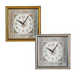 GALAXY VF-01 KARE SİMLİ YALDIZLI ALLAH KADRAN DUVAR SAATİ 40X40CM (5224)