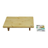 DİKDÖRTGEN AYAKLI  MİNİ SOFRA MODEL=32X21.5CM  BAMBU AHŞAP KESİM PANOSU (5224)