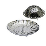 KÜÇÜK METAL BUHARDA SEBZE PİŞİRİCİ SEPET HAŞLAMA APARATI (5224) AZ-52249257800