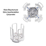 Tabak Bardak Kase Standı Bulaşık Kurutma Tutucu Mutfak Düzenleyici Organizatör (5224)