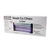 40W LÜX KASA - BEYAZ KUTU 2X20W SİNEK ÖLDÜRÜCÜ CIZ MAKİNE SD-70 (5224)