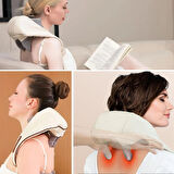 Elektrikli Boyun ve Sırt Masaj Aleti Kablosuz Boyun ve Omuz Yoğurma Masaj Yastığı (5224)