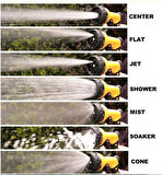 Sulama Tabancası - 4lü Sulama Sistemi 7 Fonkiyonlu (5224)