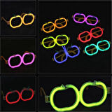 Glow Stick Elma Gözlük - Glow Partisi Gözlüğü - Glow Stick Gözlük 12 Adet (5224)