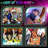 Led Işıklı Pilli Işıklı Rengarenk Kalın Bileklik Işıklı Bilezik Karışık Renk 1 Adet (5224)