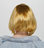 Altın Renk Düz Kesim Küt Parti Peruğu Kısa Takma Saç (5224) AZ-522489Gosa4770