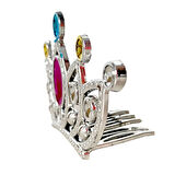 Gümüş Renk Taraklı Model Prenses Kraliçe Tacı 2 No 12x7 cm (5224) AZ-522489Gosa4746