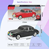 WS-596 Araba Görünümlü Kablosuz Bluetooth Hoparlör Siyah (5224)