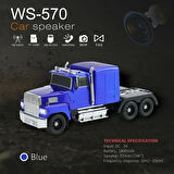 WS-570 Araba Şekli Bluetooth Hoparlör Retro HIFI Stereo Soundbox Masaüstü Bilgisayar Müzik Çalar (5224)