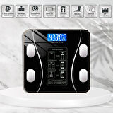 Dijital Baskül Yağ Ölçer Fonksiyonlu Akıllı Baskül Bluetooth Bağlantılı Tartı (5224)