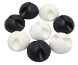 Siyah Beyaz Kablo Sabitleme Klipsi 10 lu (5224) AZ-522489Goc048