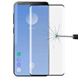 Smcase Samsung Galaxy S10 Kılıf Negro Karbon Silikon   Tam Yapışan Cam