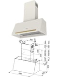 Franke Classic Line Krem Rustik Ankastre Set (FHCL 604 3G TC PW C Ocak + FCO 86 H PW Fırın + FCO 70 PW/G Davlumbaz + FMW 45 CL G PW Mikrodalga)