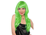 Uzun Peruk Saç - Yeşil