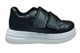 OrtopedikAL 1087 Kız Çocuk Siyah-Beyaz Tbn Cırtlı Sneaker Spor Ayakkabı