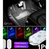 7 Renk Modlu Dokunmatik Sensörlü Mini Led Lamba 