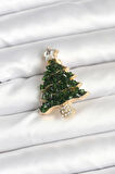 Çam Ağacı Yılbaşı Temalı Broş