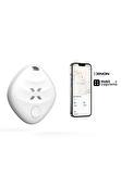 Air Tag, Aplle Find My Takip Sistemli Intelligence ve Siri Uyumlu Takip Cihazı, Anahtar, Çanta, Bavul ve IOS Uyumlu, Smart Tag, X6605 Beyaz 
