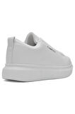 Günlük Erkek Sneaker Casual Kalın Yüksek Queen Taban Oval Burun Bant Detaylı Spor Ayakkabı 109