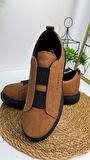 Günlük Erkek Sneaker Casual Kalın Yüksek Queen Taban Oval Burun Bant Detaylı Spor Ayakkabı 109