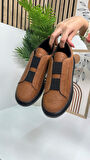 Günlük Erkek Sneaker Casual Kalın Yüksek Queen Taban Oval Burun Bant Detaylı Spor Ayakkabı 109