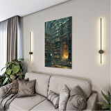 Fantastik ve Korku Cam Tablo - Karışık - Dikey Motif 01-115