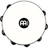 Meinl TAH2BK-R-TF Traditional Wood Frame Steel Jingles 2 Rows 10" Tamburin (Kırmızı)