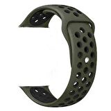 Gpack Amazfit GTR Lite 47mm Kordon Delikli Çift Renk Silikon