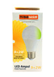 9+2W E27 BEYAZ-YEŞİL LED AMPUL (5314)