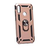 Smcase Huawei Y6 2019 Vega Yüzüklü Tank Kapak Kılıf  Nano Ekran Koruyucu