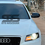 Audi A4 B8 2009 ve arası2014 Yarasa Ayna Kapağı Piano Black Abs Plastik BATMAN