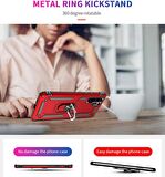 Smcase iPhone XR Kılıf Vega Yüzüklü Tank Kapak   Nano Ekran Koruyucu