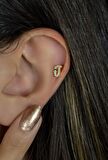 J Harfi Piercing Helix Kıkırdak Lob Tragus