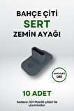 Çit Uyumlu 10'lu Sert Zemin Ayak - Antrasit Gri