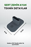 Çit Uyumlu 10'lu Sert Zemin Ayak - Antrasit Gri