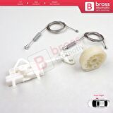 Fiat Punto Grande Evo 3 199 2005-2024 3/5-Kapı 51723315 İçin Elektrikli Ön Sağ Cam Kriko Tamir Seti