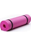 Yoga Minderi Ve Spor Matı Pembe 10mm Taşıma Askılı