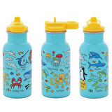 Çelik Matara 400ml  / 4 lü Beslenme Kutusu OCEAN LIFE